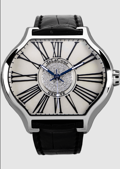 Replica DeLaCour City Romano White WAST2516-0001 Watch